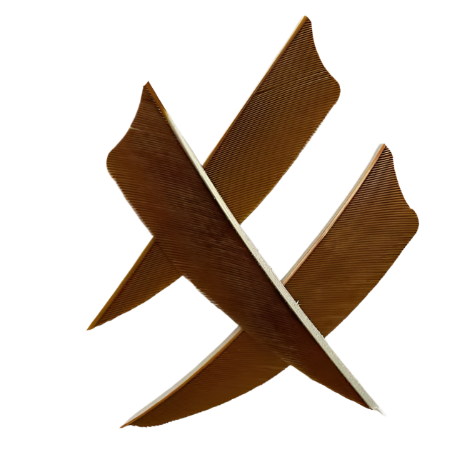 Pluma Natural 3" Corte Shield 50pzas