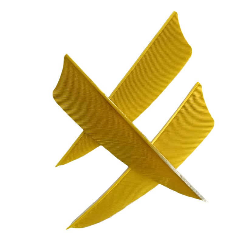 Pluma Natural 3" Corte Shield 50pzas