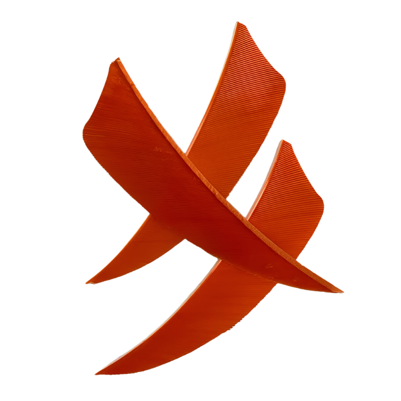 Pluma Natural 3" Corte Shield 50pzas