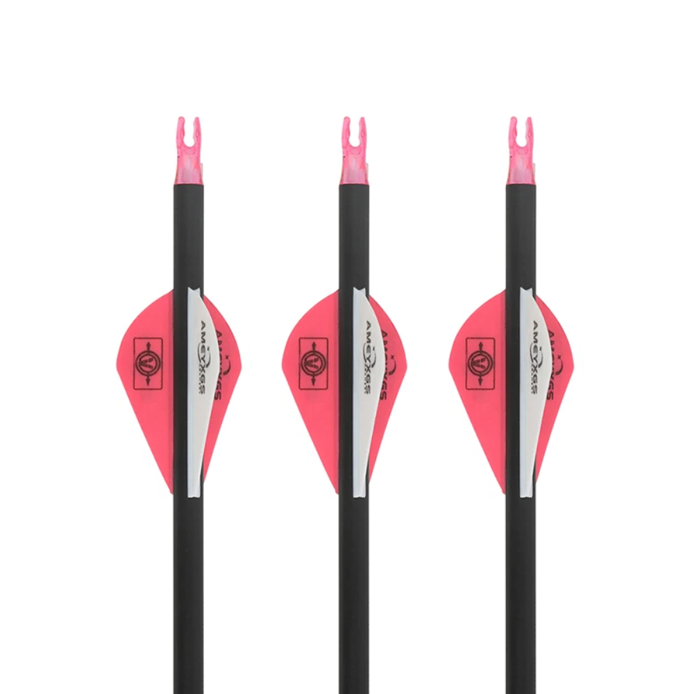 Flechas Fibra de Carbon, 6.2mm, Pluma Plástica