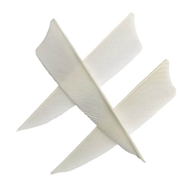 Pluma Natural 3" Corte Shield 50pzas