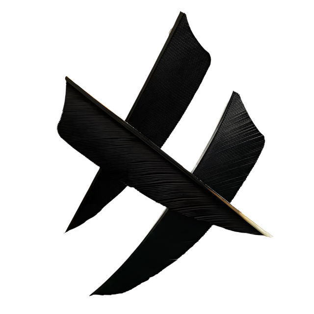 Pluma Natural 3" Corte Shield 50pzas