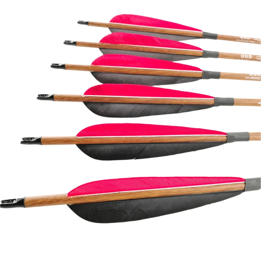 Flechas Fibra de Carbon, 6.2mm, Pluma Natural