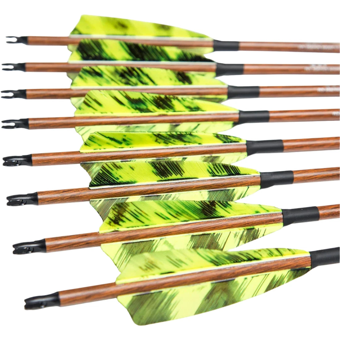 Flechas Fibra de Carbon, 6.2mm, Pluma Natural