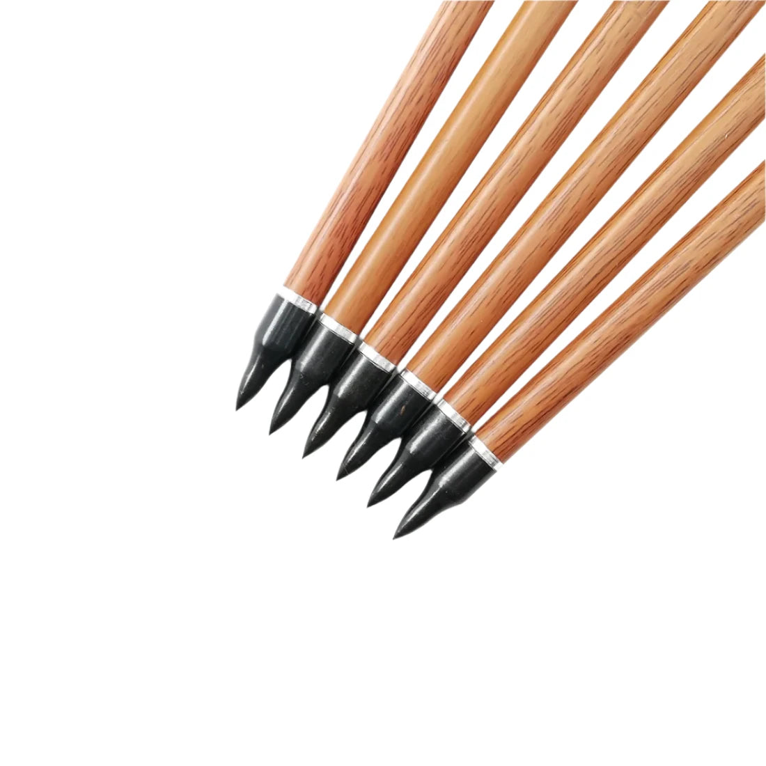 Flechas Fibra de Carbon, 6.2mm, Pluma Natural