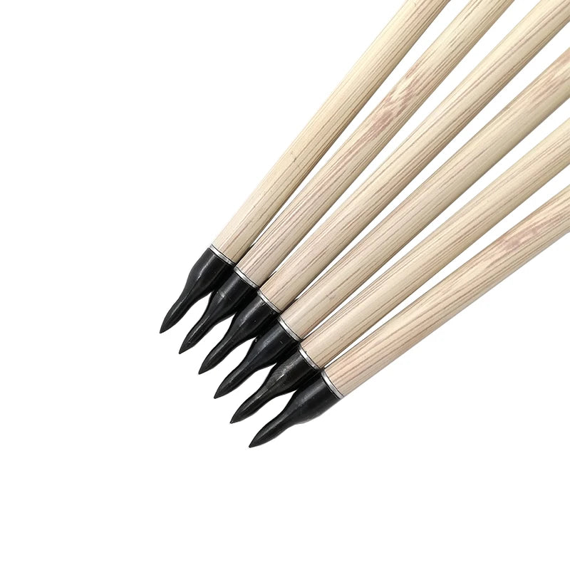 Flechas Fibra de Carbon, 6.2mm, Pluma Natural