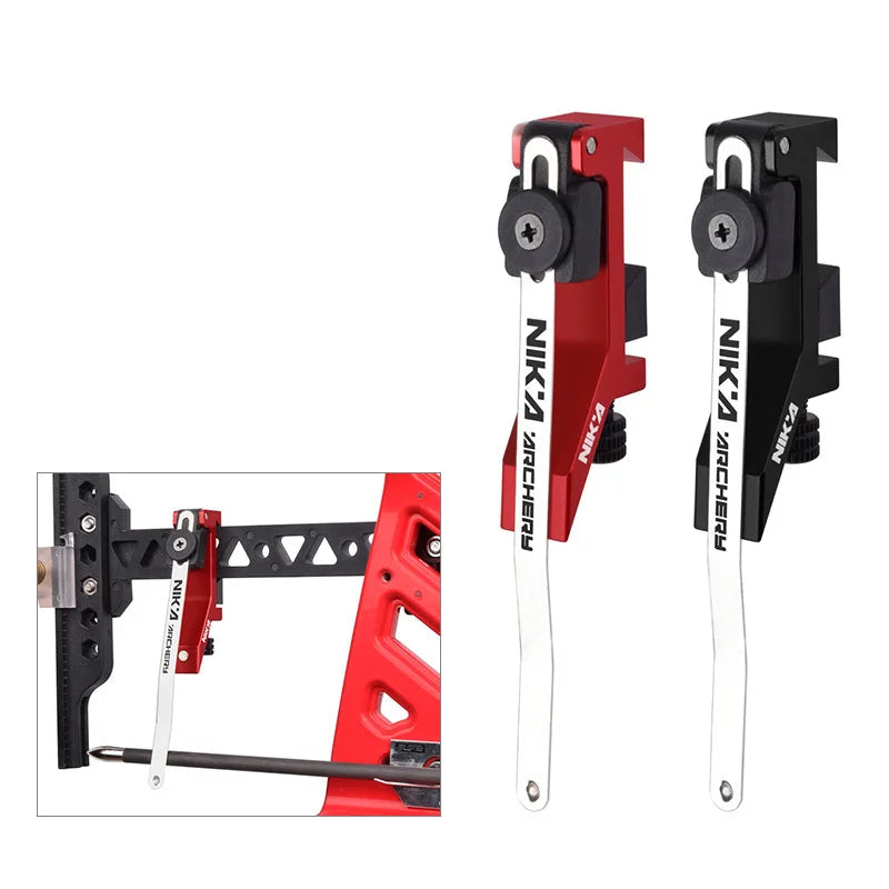 Clicker extendido sobre mira para arco Recurvo Olímpico