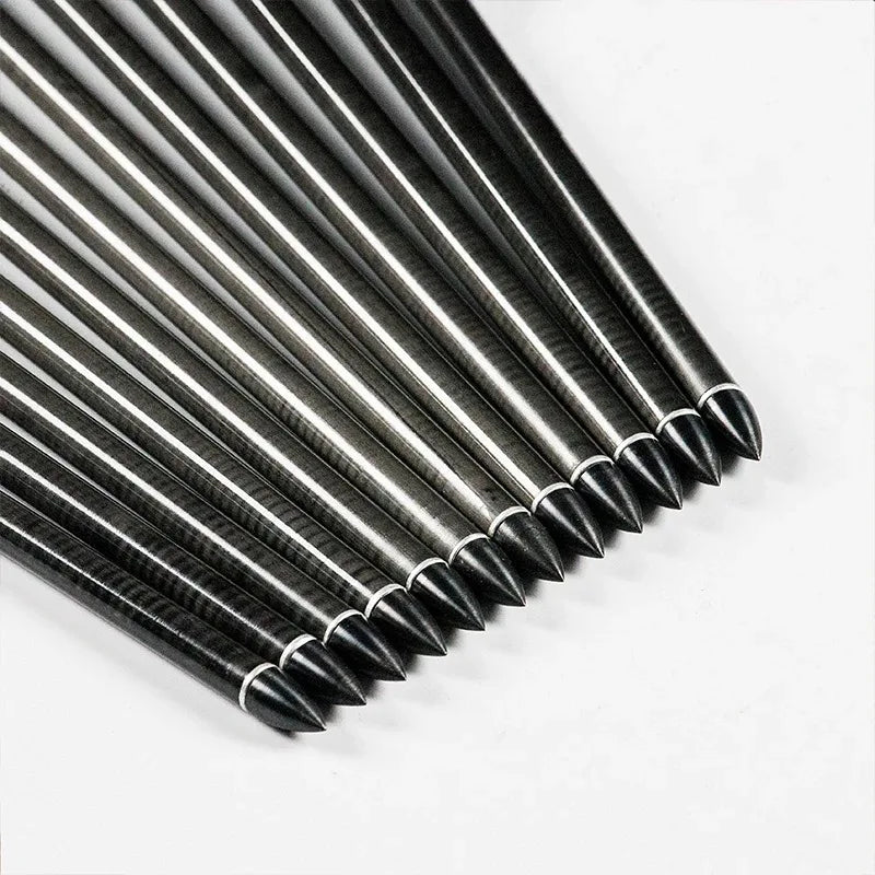 Flechas Fibra de Carbon Linkboy, 6.2mm, Pluma Natural