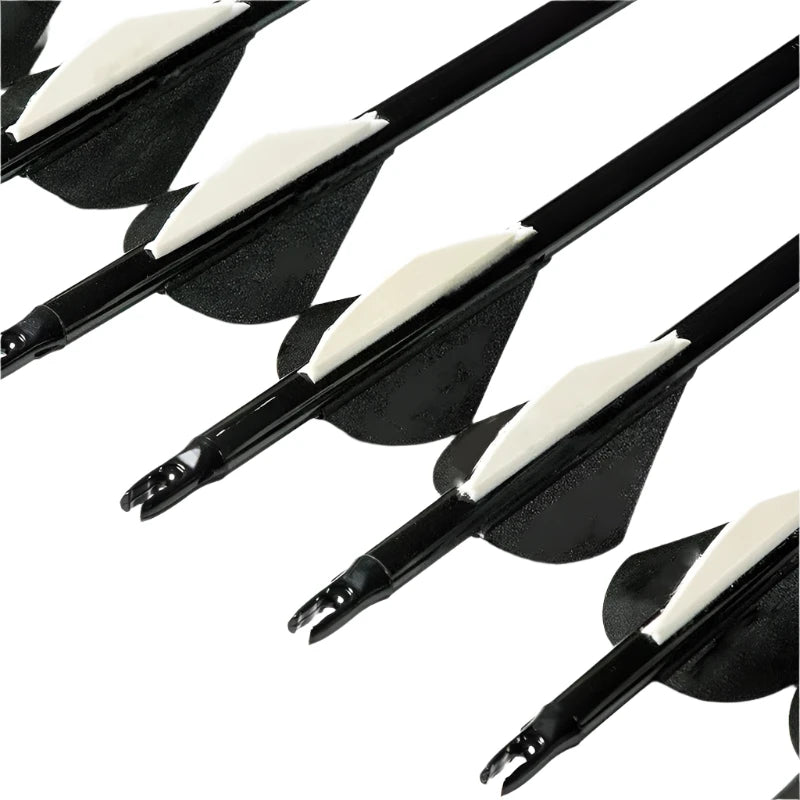 Flechas Fibra de Carbon, 6.2mm, Pluma Plástica