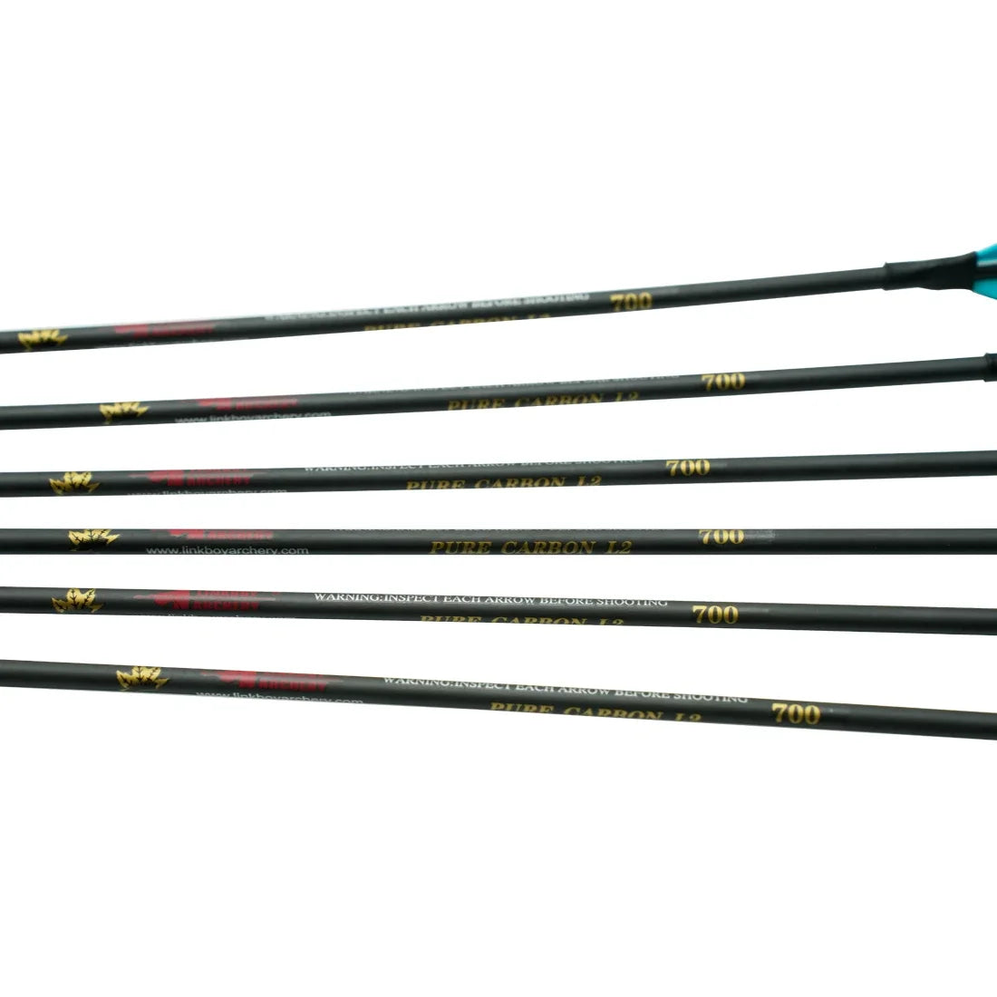 Flechas Fibra de Carbon Linkboy, 4.2mm, Pluma Natural