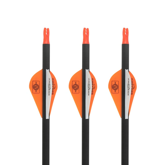 Flechas Fibra de Carbon, 6.2mm, Pluma Plástica