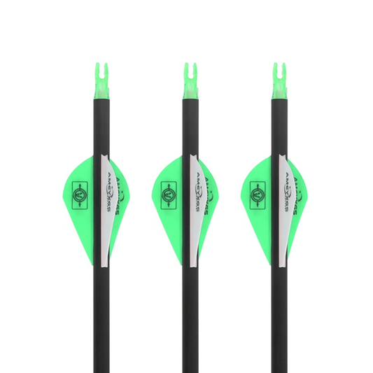 Flechas Fibra de Carbon, 6.2mm, Pluma Plástica