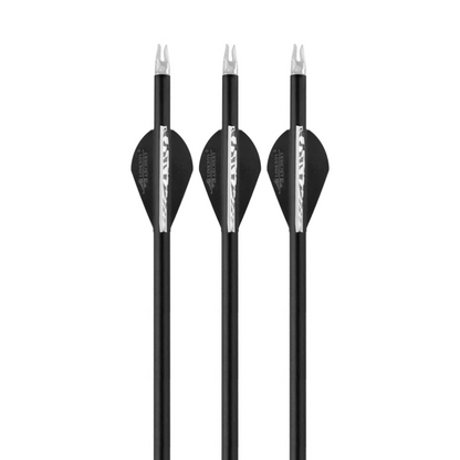 Flechas Fibra de Carbon MIXTO, 6.2mm, Pluma Plástica