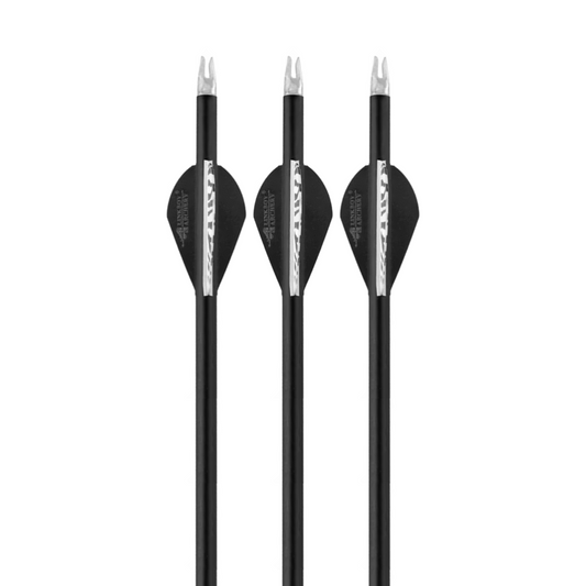 Flechas Fibra de Carbon MIXTO, 6.2mm, Pluma Plástica