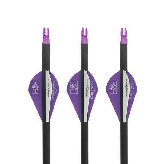 Flechas Fibra de Carbon, 6.2mm, Pluma Plástica