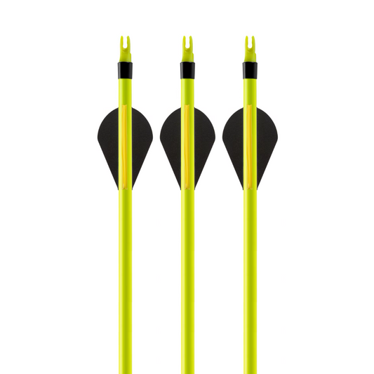 Flechas Fibra de Carbon MIXTO, 6.2mm, Pluma Plástica