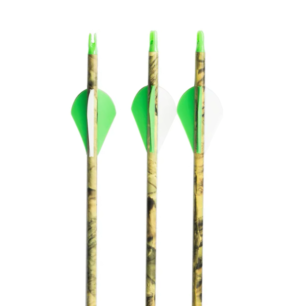 Flechas Fibra de Carbon, 6.2mm, Pluma Plástica