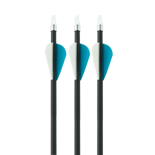 Flechas Fibra de Carbon, 6.2mm, Pluma Plástica