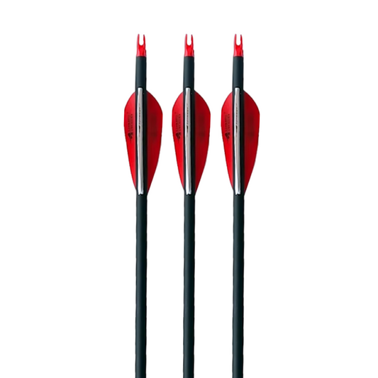 Flechas Fibra de Carbon MIXTO, 6.2mm, Pluma Plástica