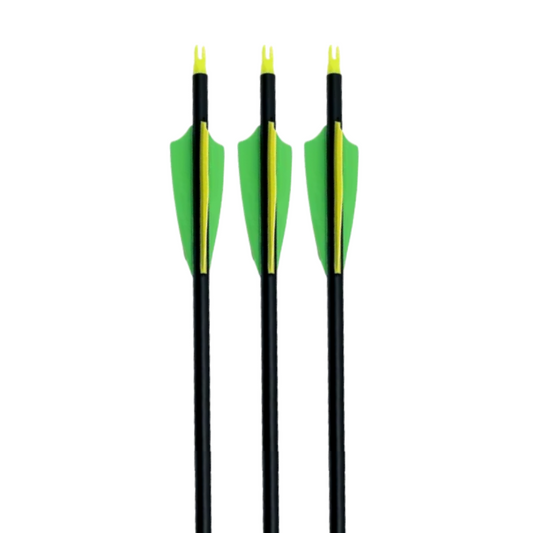 Flechas Fibra de Carbon MIXTO, 6.2mm, Pluma Plástica
