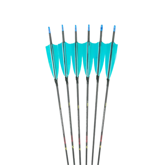 Flechas Fibra de Carbon Linkboy, 4.2mm, Pluma Natural