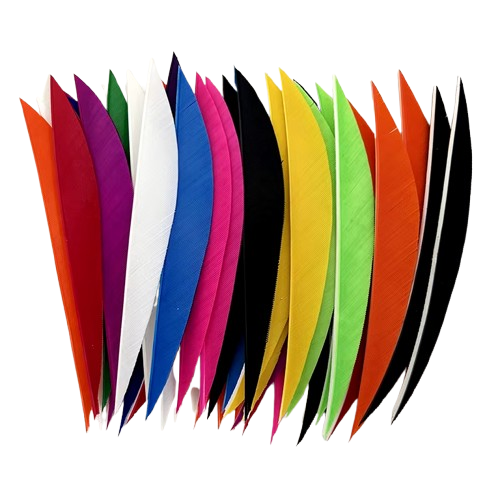 Pluma Natural 5" Corte Lanzadera 50pzas