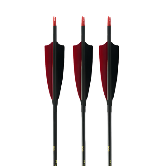 Flechas Fibra de Carbon Linkboy, 6.2mm, Pluma Natural