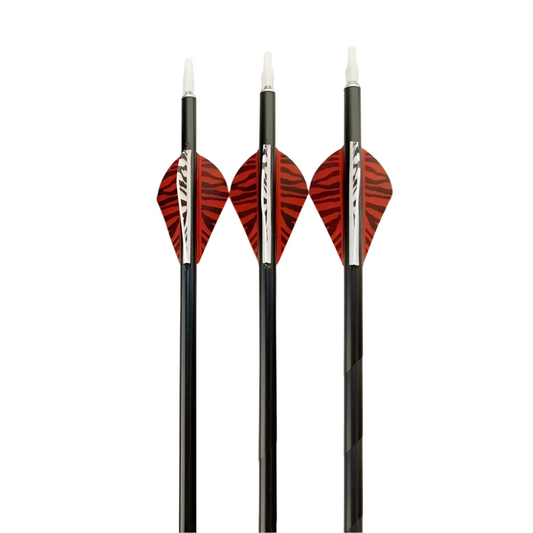 Flechas Fibra de Carbon, 6.2mm, Pluma Plástica