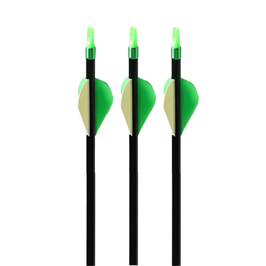 Flechas Fibra de Carbon, 6.2mm, Pluma Plástica