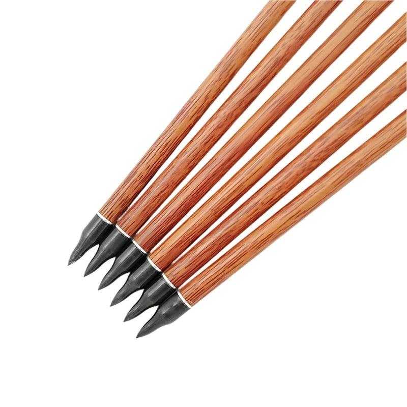 Flechas Fibra de Carbon, 6.2mm, Pluma Natural