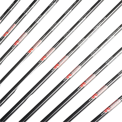 Flechas Fibra de Carbon, 6.2mm, Pluma Plástica