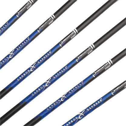 Flechas Fibra de Carbon, 6.2mm, Pluma Plástica