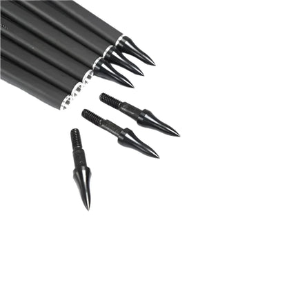 Flechas Fibra de Carbon, 6.2mm, Pluma Plástica