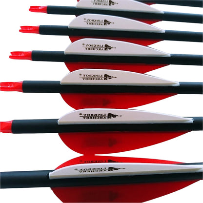 Flechas Fibra de Carbon MIXTO, 6.2mm, Pluma Plástica