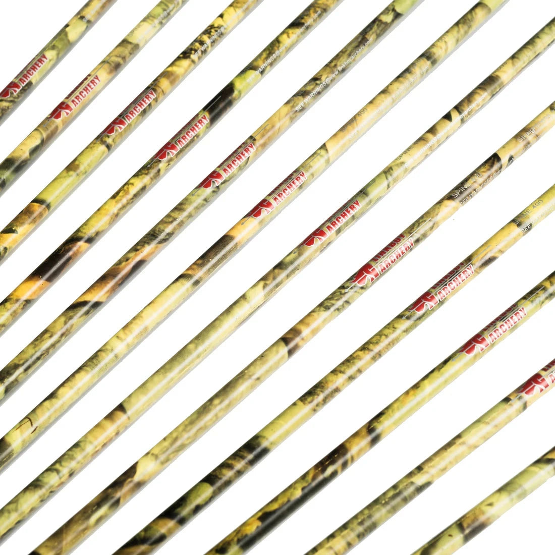Flechas Fibra de Carbon, 6.2mm, Pluma Plástica