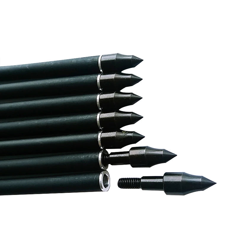 Flechas Fibra de Carbon MIXTO, 6.2mm, Pluma Plástica