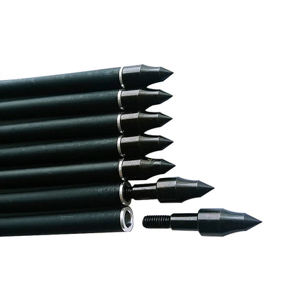 Flechas Fibra de Carbon MIXTO, 6.2mm, Pluma Plástica
