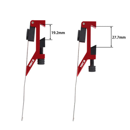 Clicker extendido sobre mira para arco Recurvo Olímpico