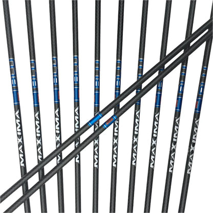 Flechas Fibra de Carbon, 6.2mm, Pluma Plástica