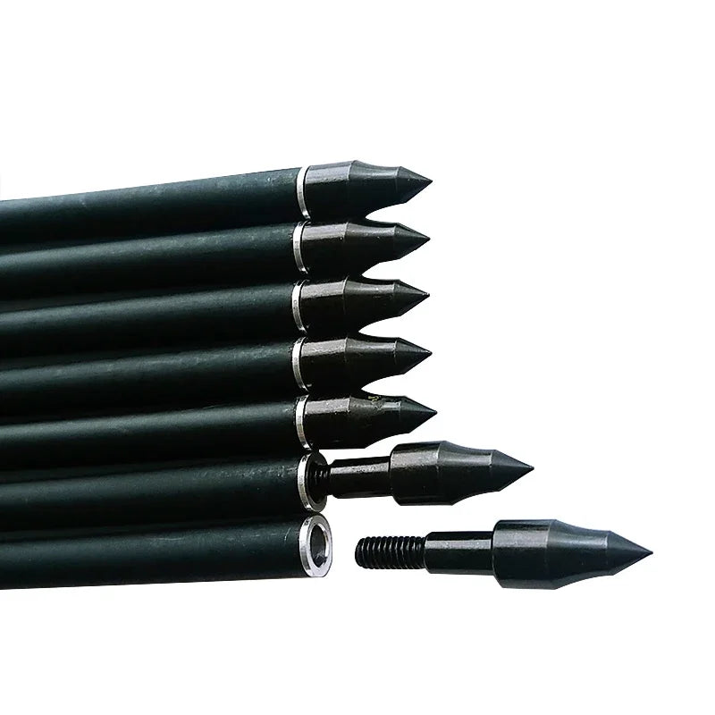 Flechas Fibra de Carbon MIXTO, 6.2mm, Pluma Plástica