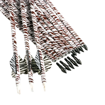 Flechas Fibra de Carbon, 6.2mm, Pluma Plástica
