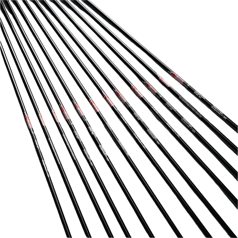Flechas Fibra de Carbon, 6.2mm, Pluma Plástica
