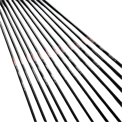 Flechas Fibra de Carbon, 6.2mm, Pluma Plástica