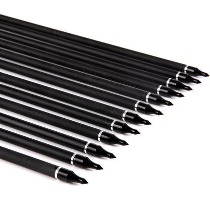 Flechas Fibra de Carbon MIXTO, 6.2mm, Pluma Plástica
