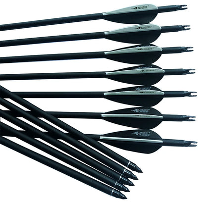 Flechas Fibra de Carbon MIXTO, 6.2mm, Pluma Plástica