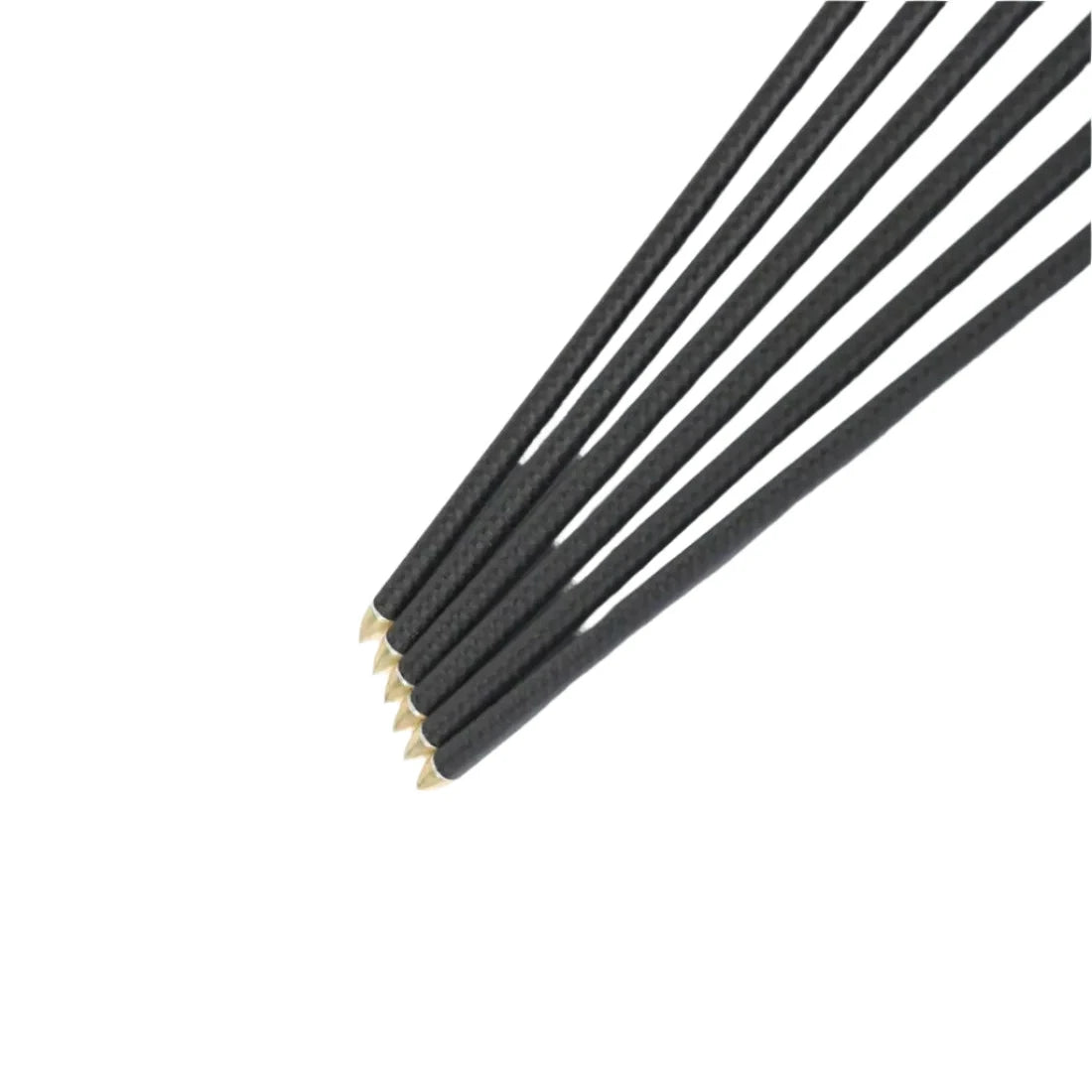 Flechas Fibra de Carbon, 6.2mm, Pluma Plástica