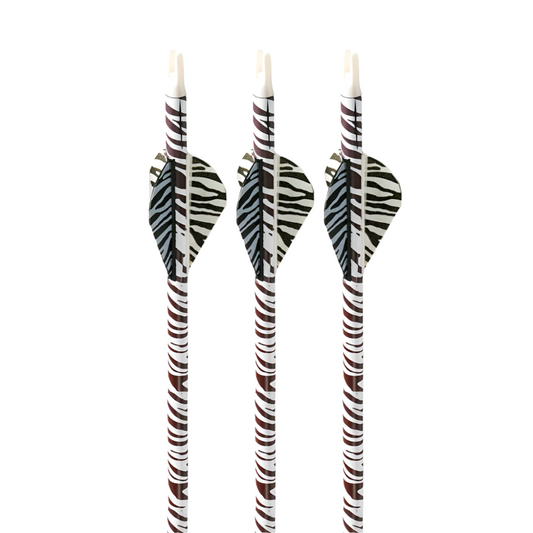 Flechas Fibra de Carbon, 6.2mm, Pluma Plástica