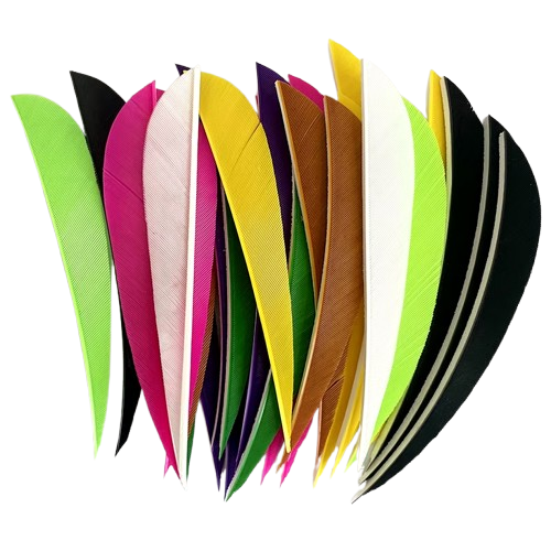 Pluma Natural 4" Corte Parabólico 50pzas
