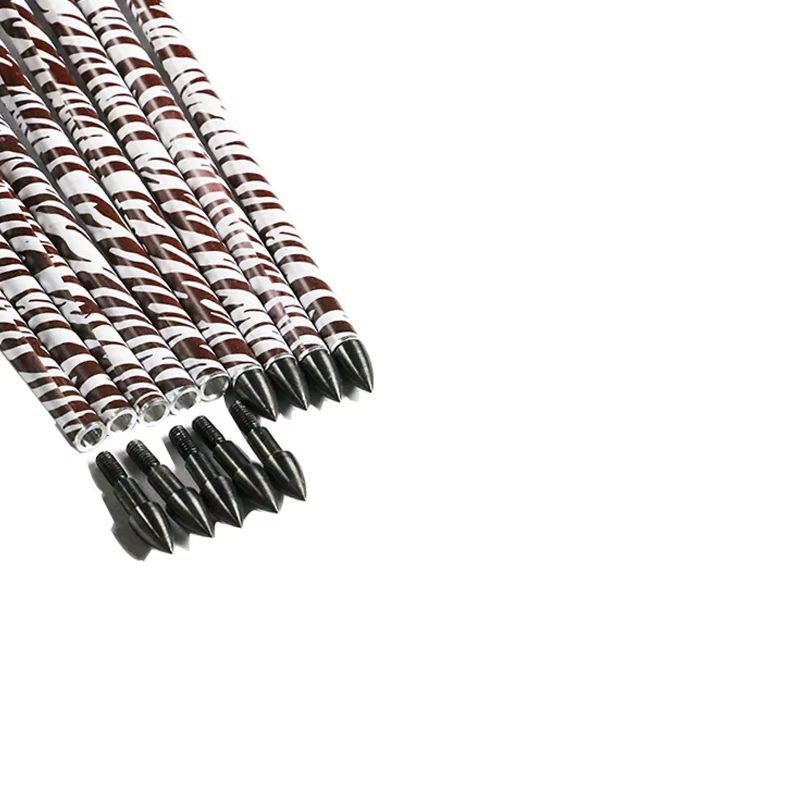 Flechas Fibra de Carbon, 6.2mm, Pluma Plástica